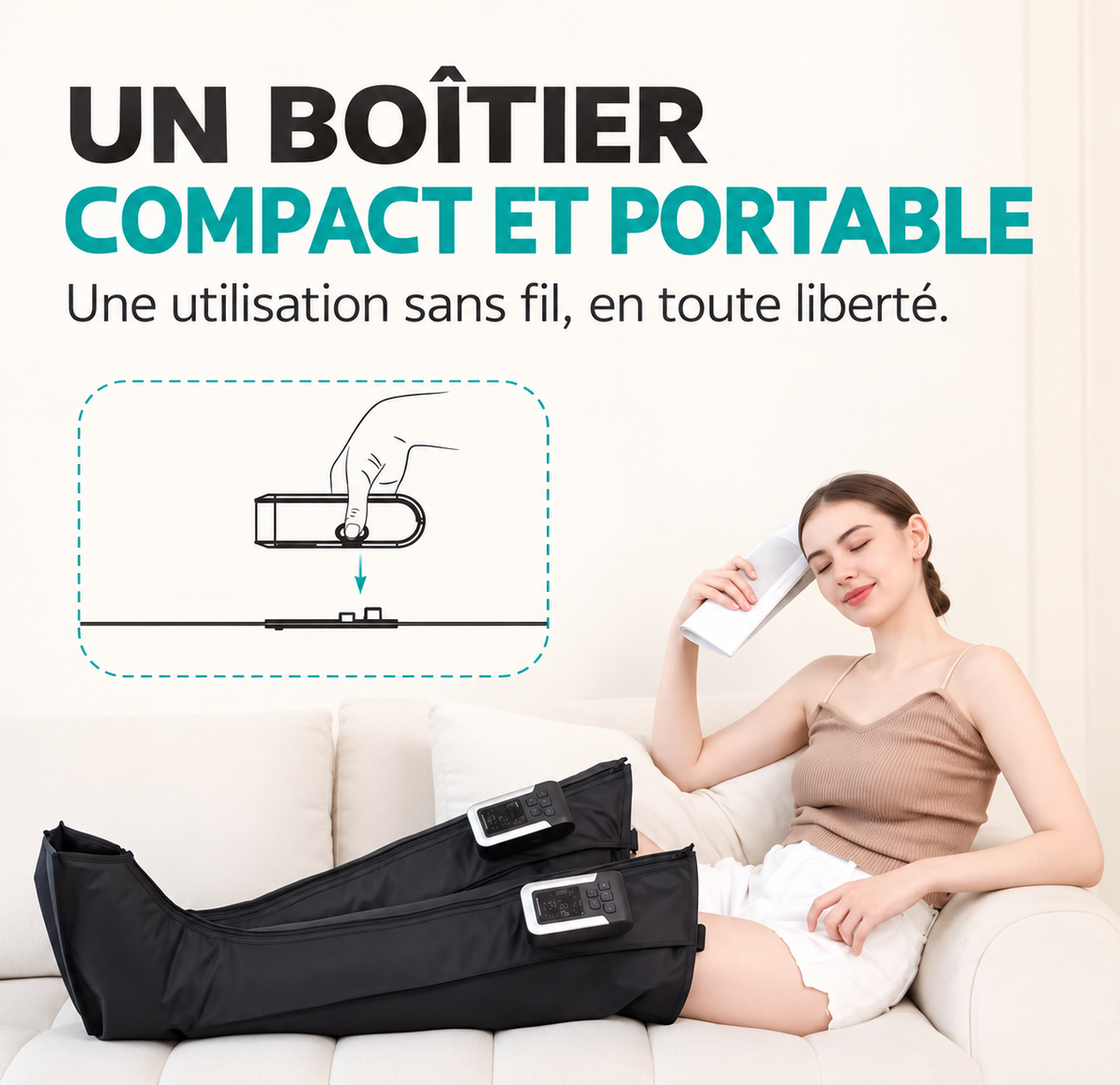 Boîtier compact, portable et utilisation sans fil