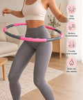 Cerceau de fitness rose et gris — image de présentation