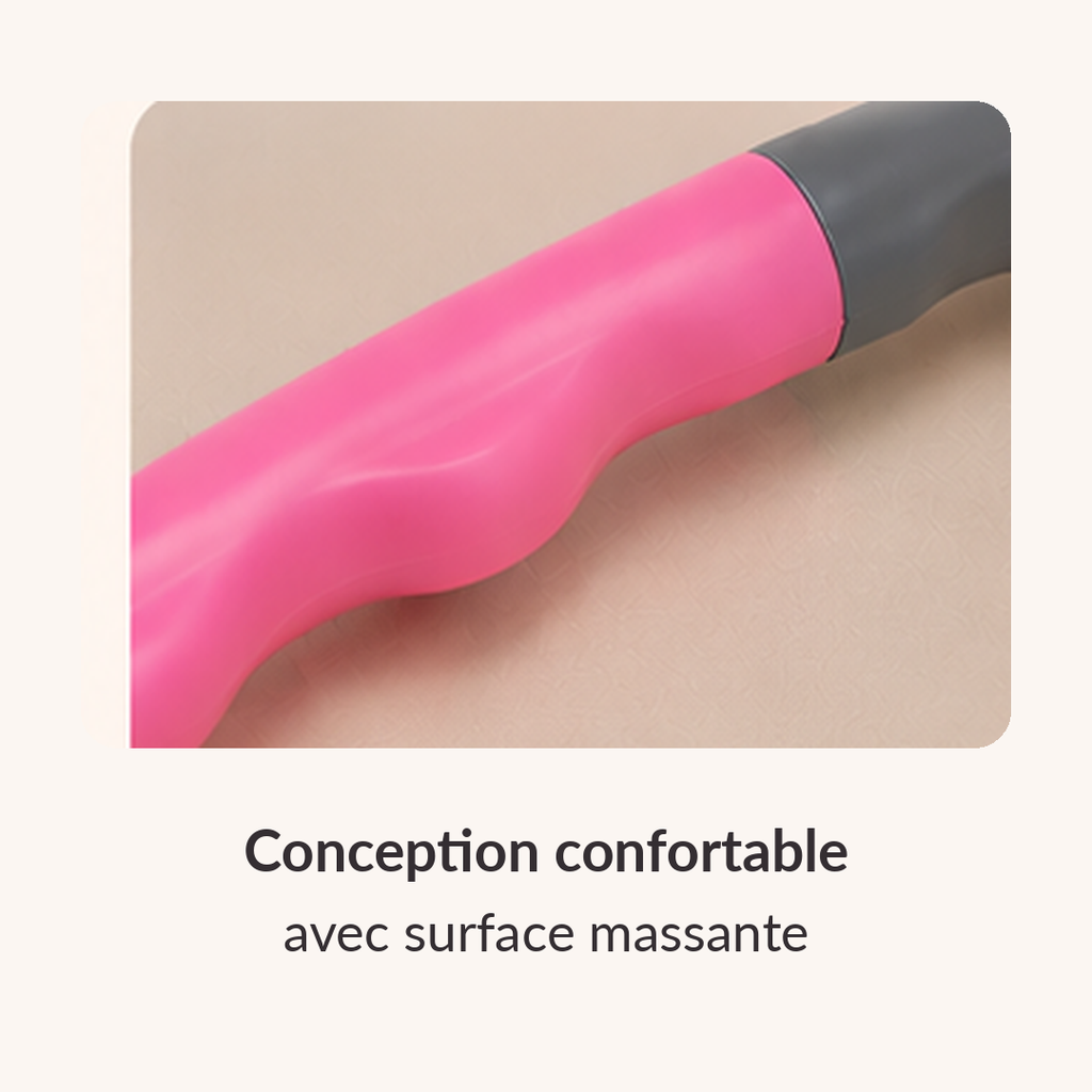 Conception confortable avec surface texturée